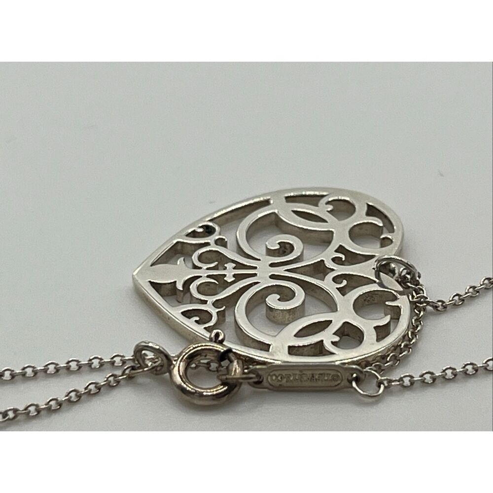 Tiffany & Co. Sterling Silver Enchant Heart Necklace - 20” - Picture 10 of 16